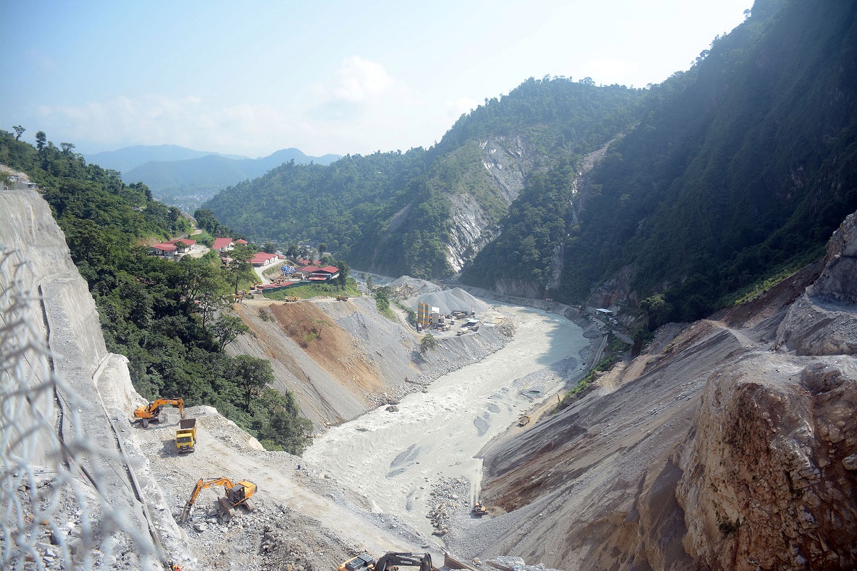 तनहुँ जलविद्युत आयोजनाको भूमिगत विद्युतगृह निर्माणको काम तीव्र